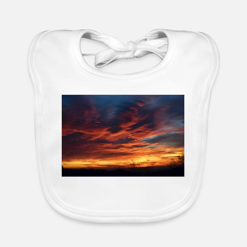 Sunset magic in the evening Organic Baby Bibs
