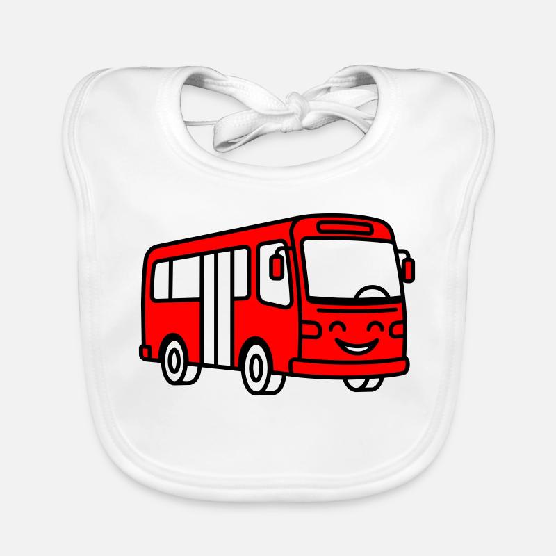 Dessin animé de bus Bavoir bio Bébé