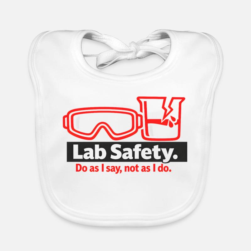 Goggles Saying Graphic Organic Baby Bibs