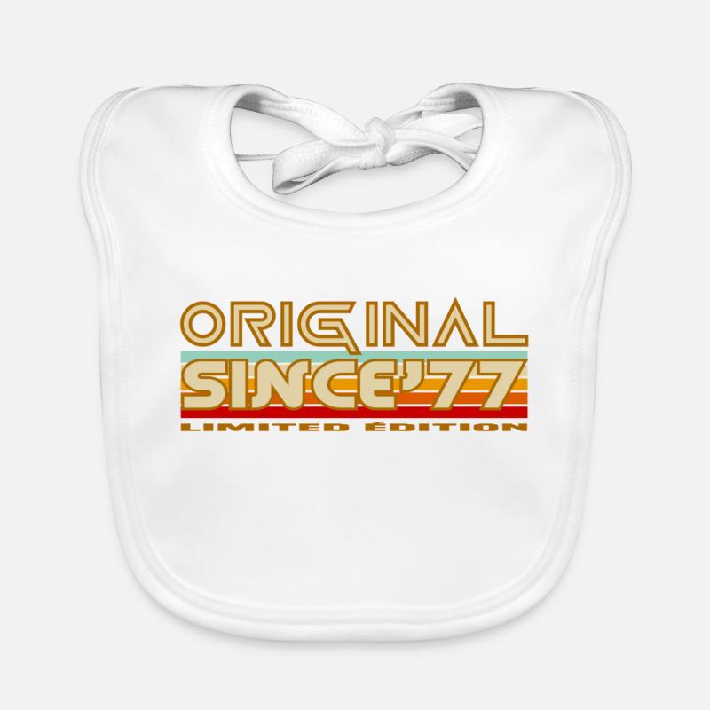 Original seit '77 Retro Stripe Edition Baby Bio-Lätzchen