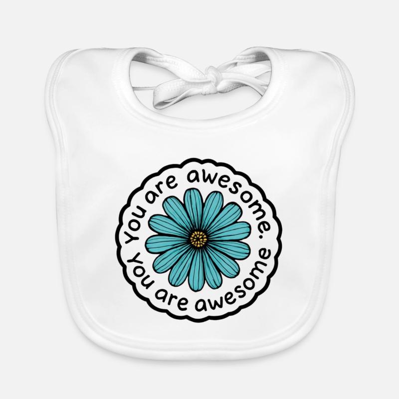 Tu es géniale Bavoir bio Bébé