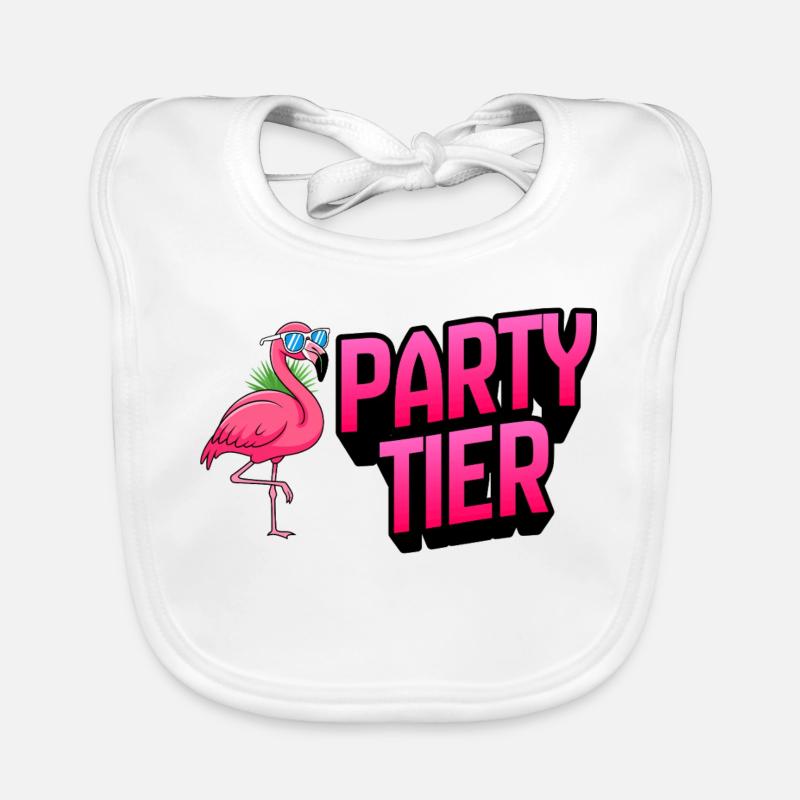 Fête du flamant rose Bavoir bio Bébé