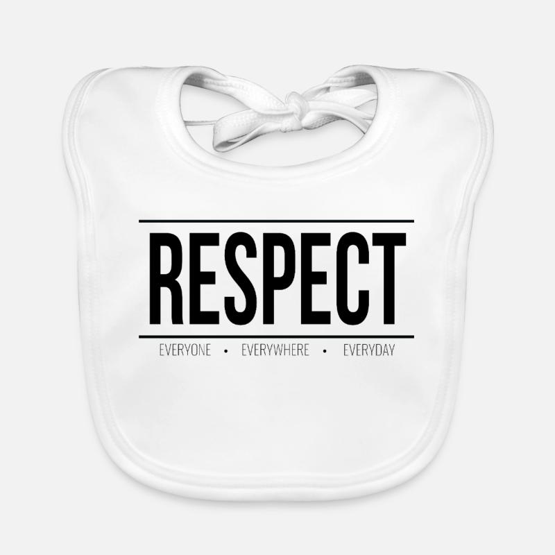 Respekt: Eine universelle Botschaft Baby Bio-Lätzchen
