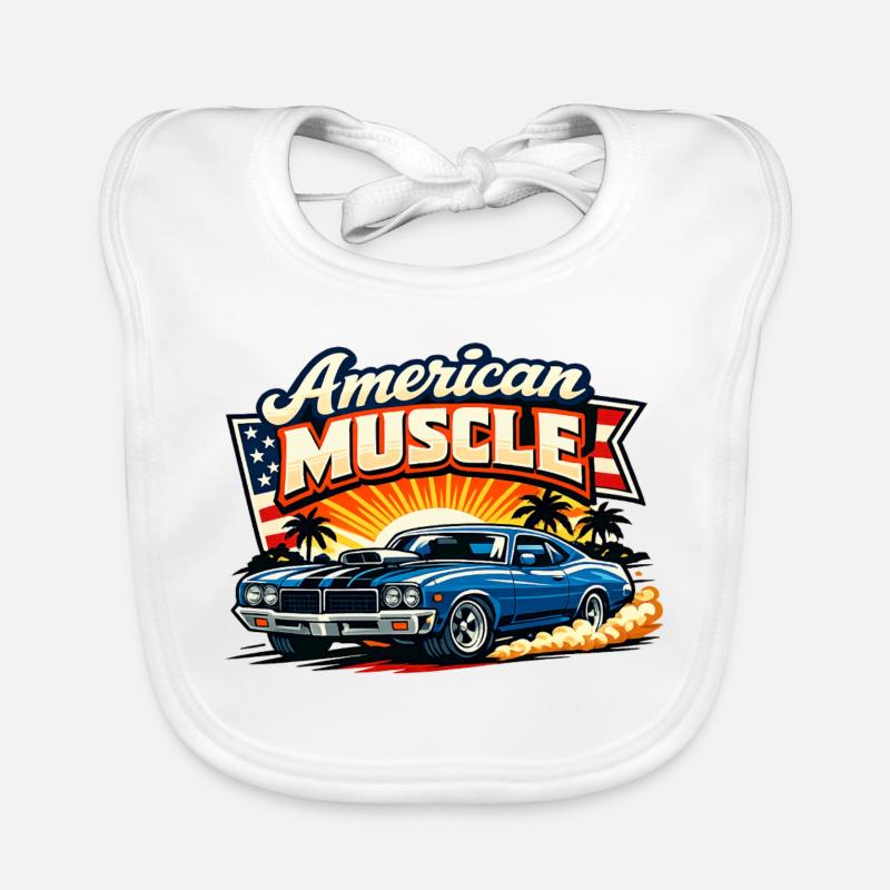 American_Muscle_3 Bavoir bio Bébé