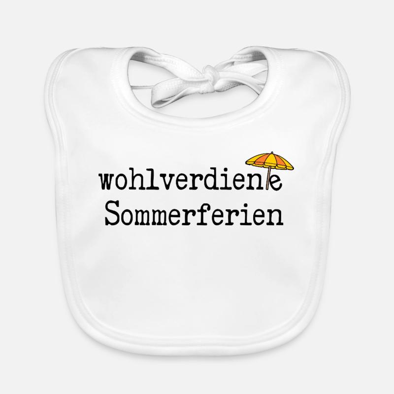 Wohlverdiente Sommerferien Baby Bio-Lätzchen