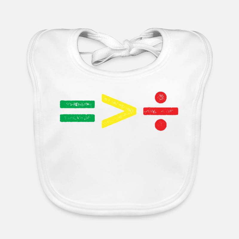 Juneteenth equality is greater than cleavage Organic Baby Bibs