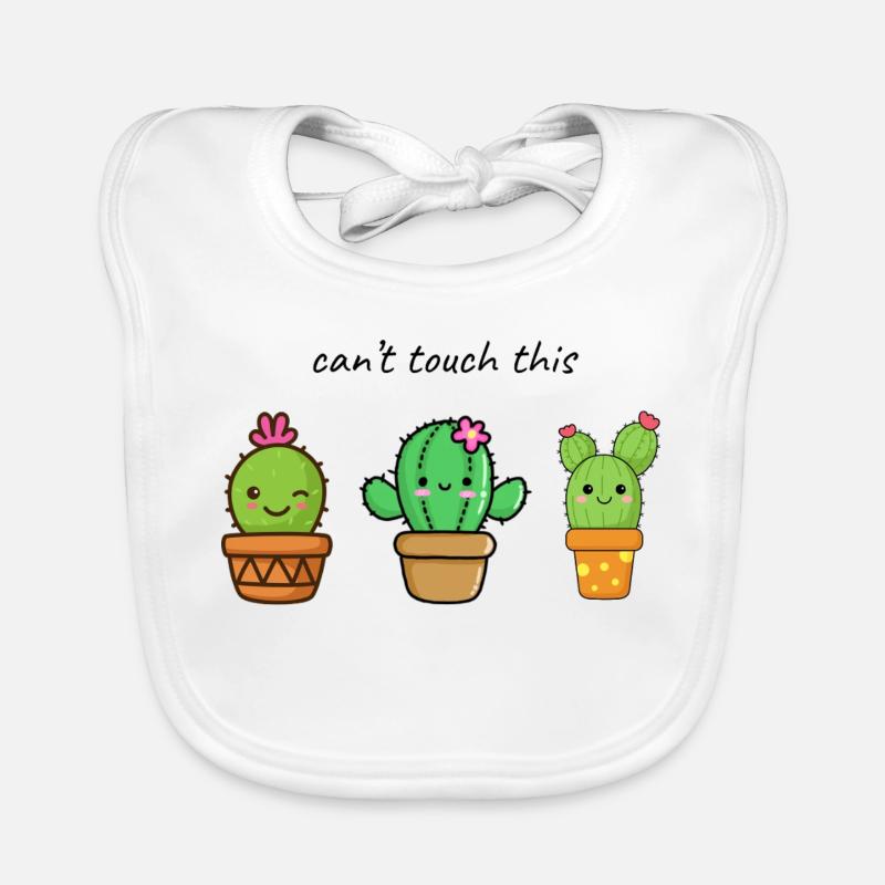 Mignons amis cactus dans le pot Bavoir bio Bébé