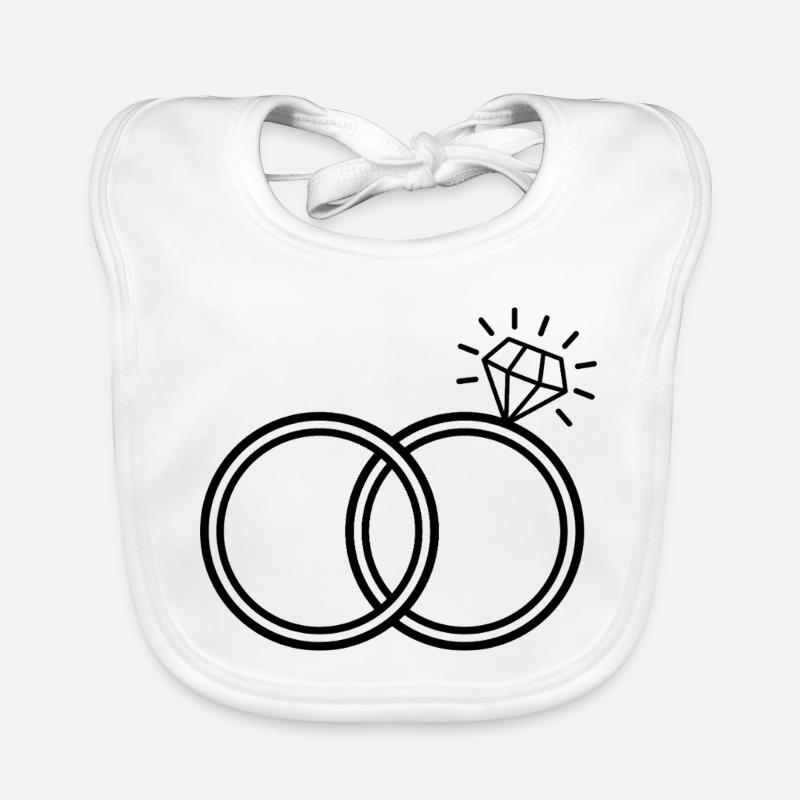 Diamond Ring Organic Baby Bibs