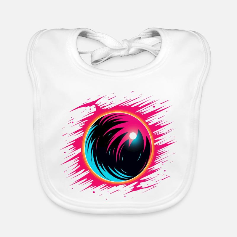 Boule de bowling rétro Steamwave Bavoir bio Bébé