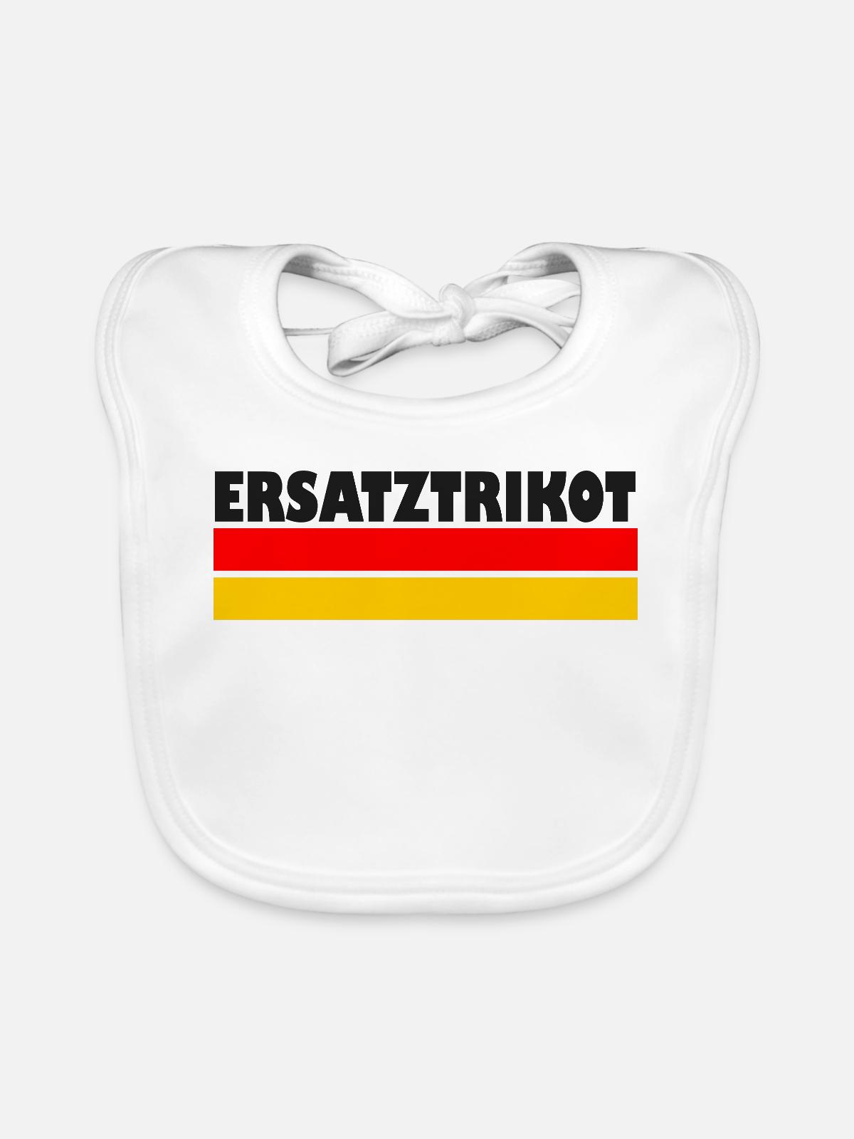 Ersatztrikot - Baby Bio-Lätzchen - Weiß - Vorne