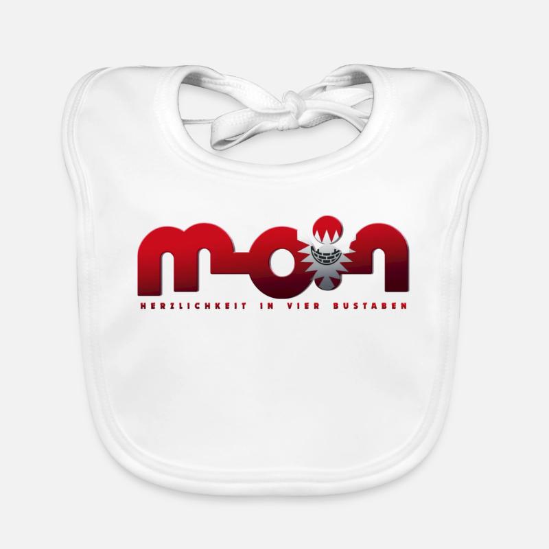 Moin - Baby Bio-Lätzchen - Weiß