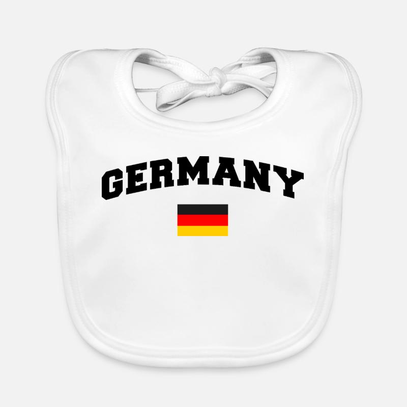 Germany Flag Organic Baby Bibs