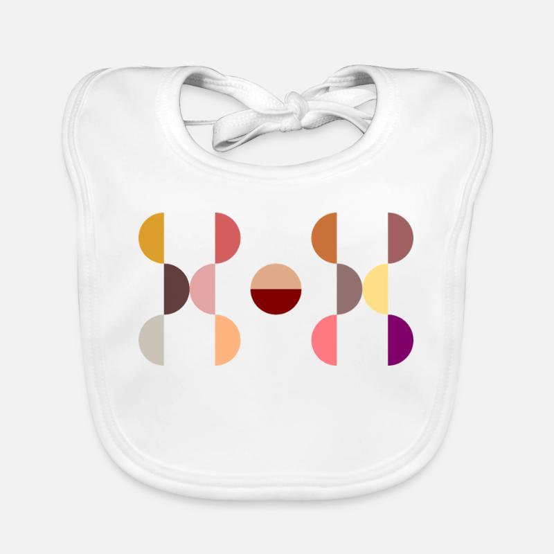 Design circulaire élégant et moderne DOT Bavoir bio Bébé