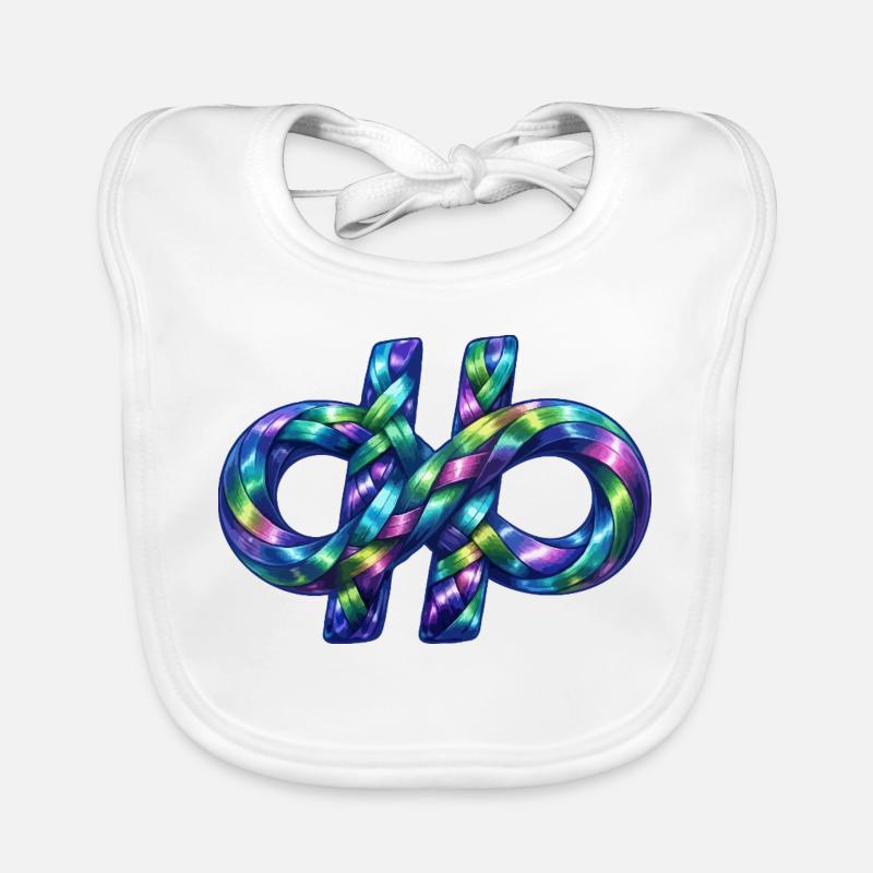 Hashtag infinite Organic Baby Bibs