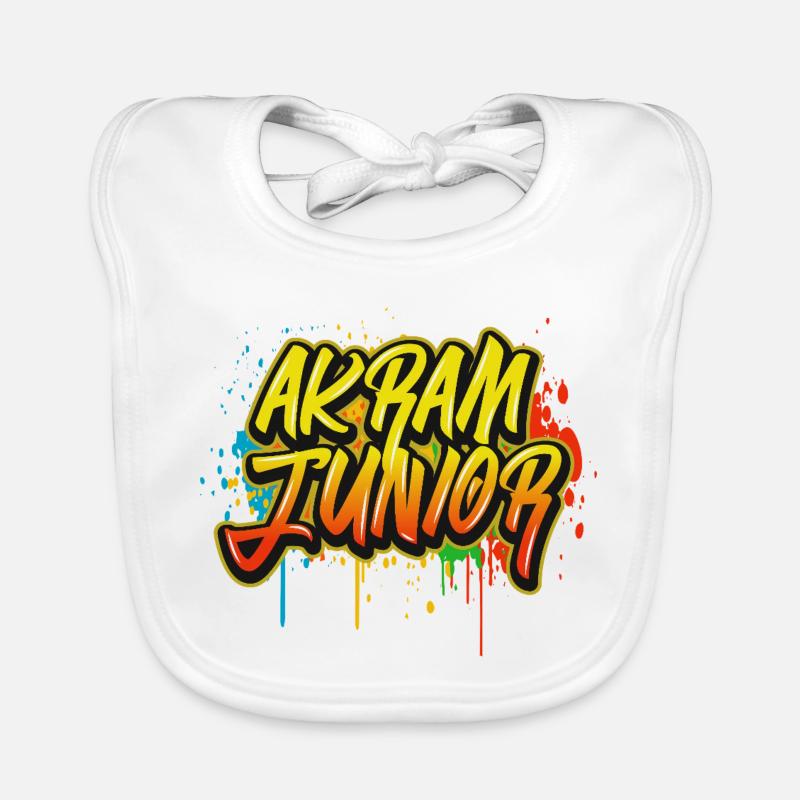 Akram Junior Graffiti Baby Bio-Lätzchen