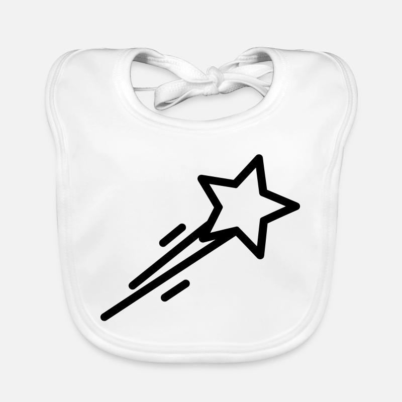 shooting star Organic Baby Bibs
