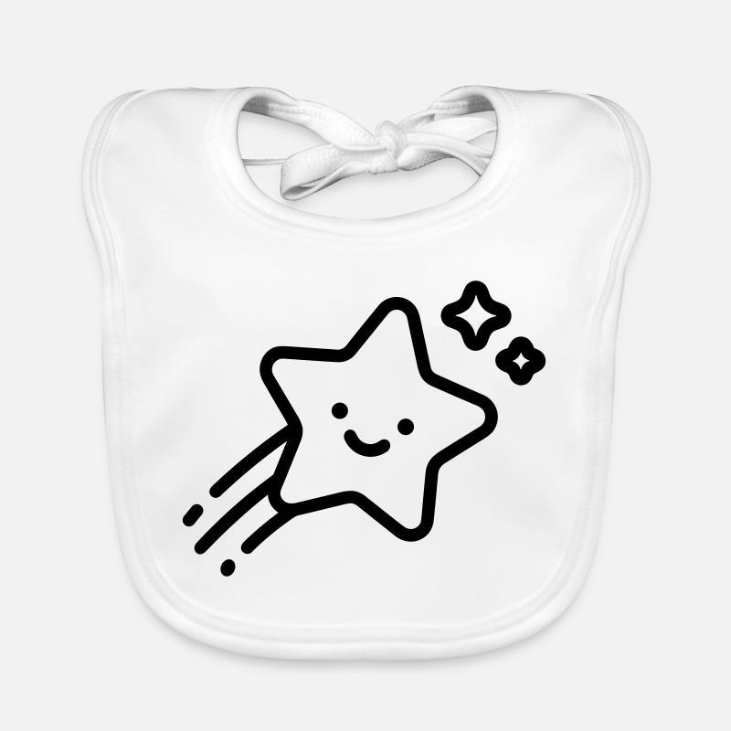 shooting star Organic Baby Bibs