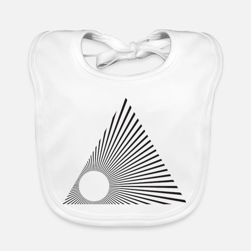 Triangle des lignes Sunburst Bavoir bio Bébé