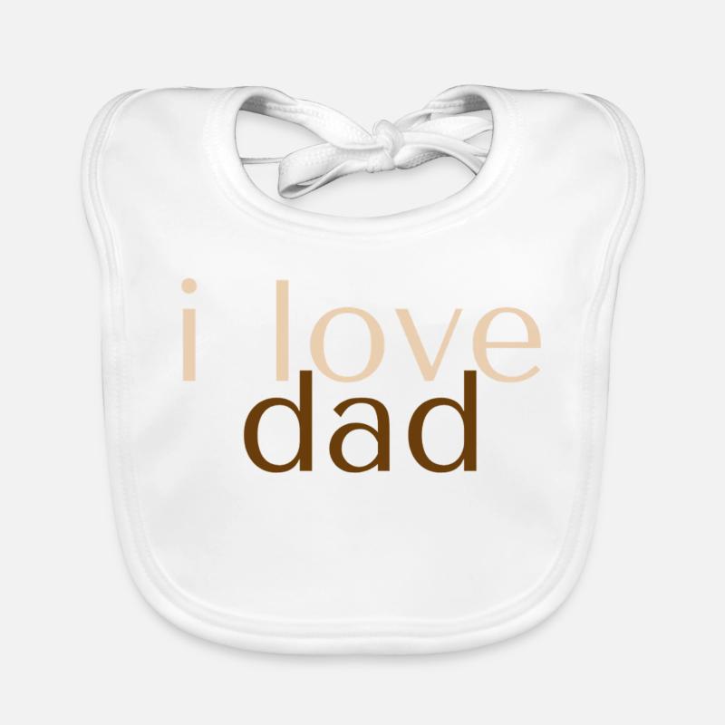 j’aime papa - Classique Bavoir bio Bébé