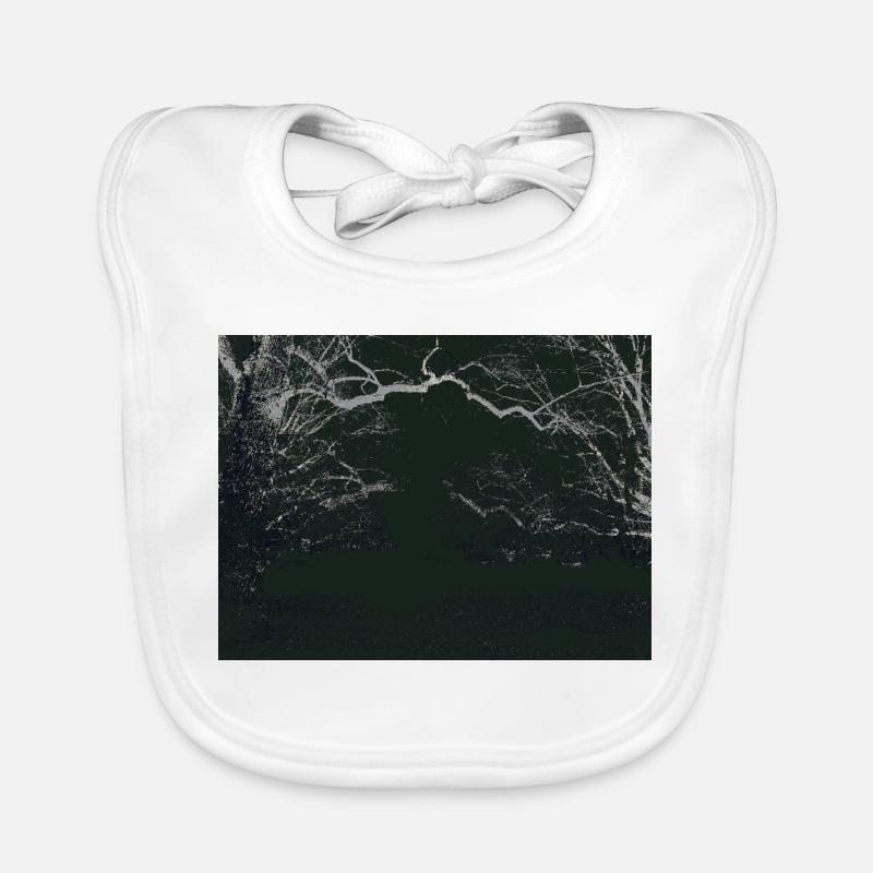 Image miroir de la Forêt de Nuit Bavoir bio Bébé