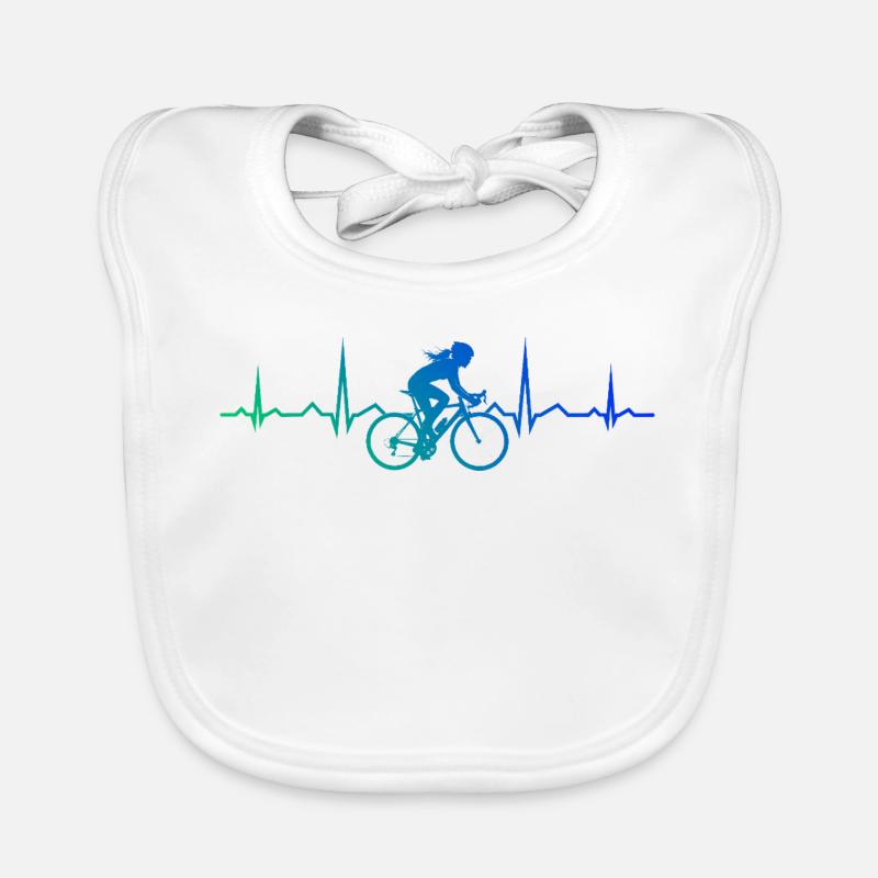Idée cadeau pour un cycliste de course avec un vélo de route Bavoir bio Bébé