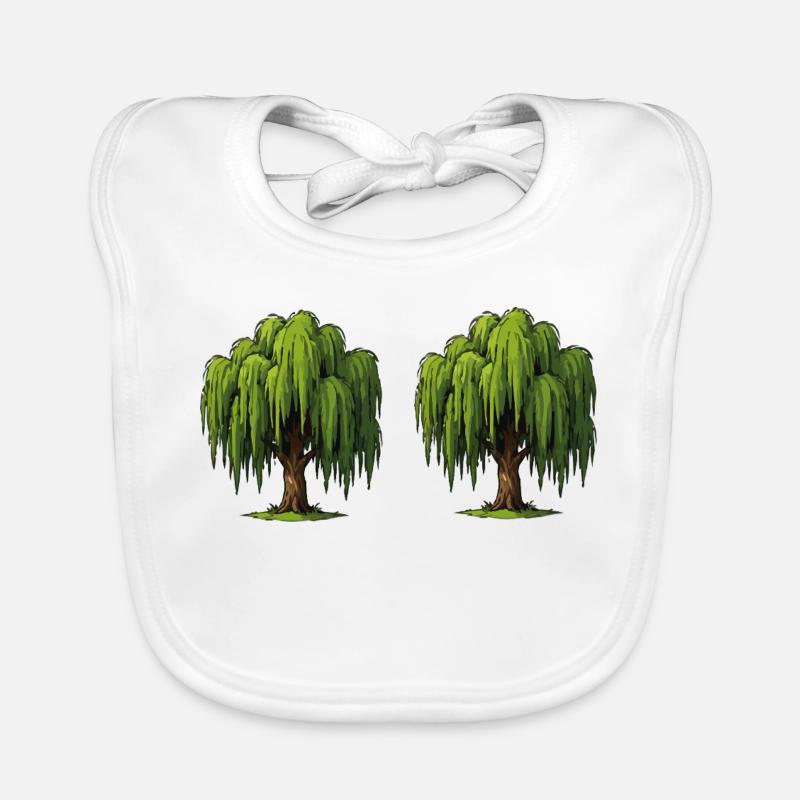 Scène du double saule Bavoir bio Bébé