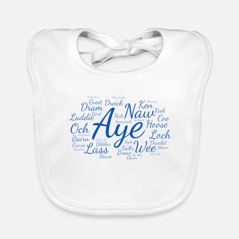 CALEDONIAN BLUE Organic Baby Bibs
