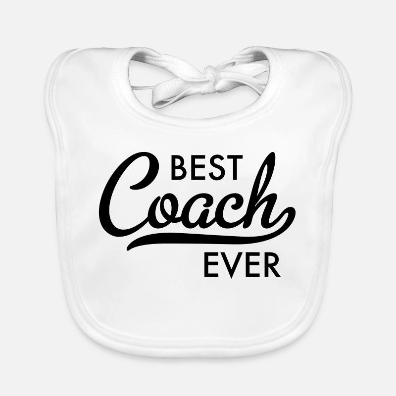 Bester Trainer aller Zeiten in der Typografie Baby Bio-Lätzchen