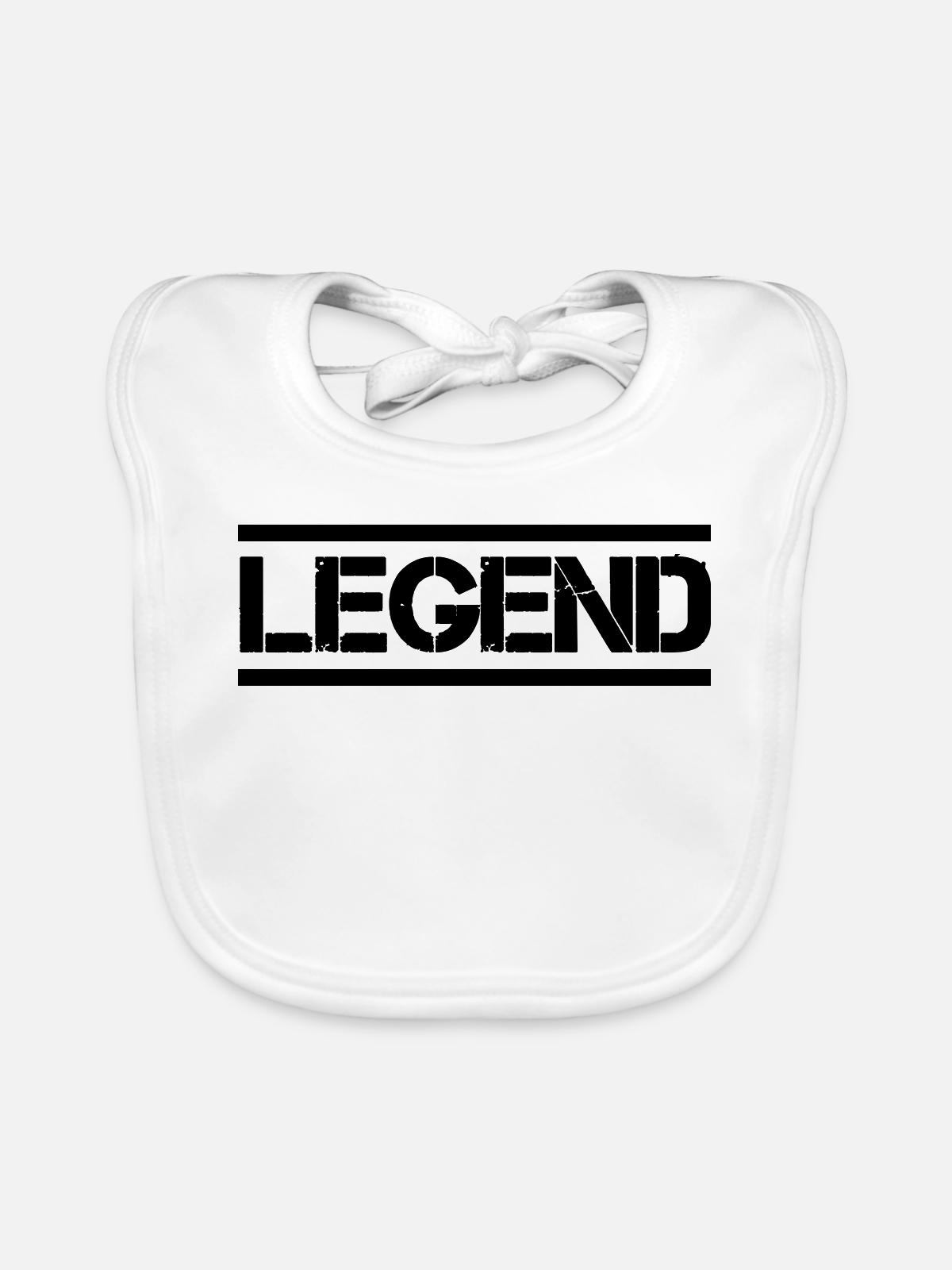 Legend, - Baby Bio-Lätzchen - Weiß - Vorne