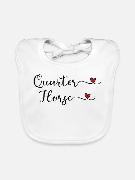 Quarter Horse - Økologisk babysmekke - hvit - Foran