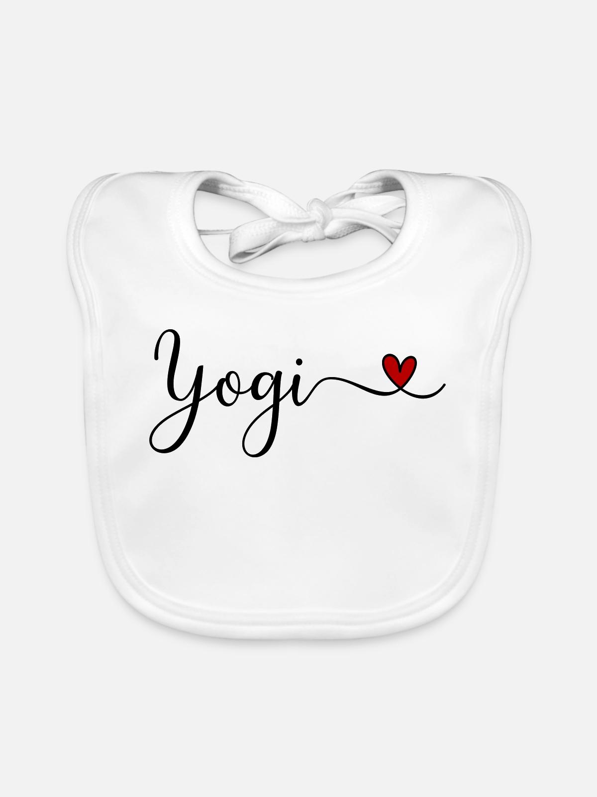 Yogi - Baby Bio-Lätzchen - Weiß - Vorne