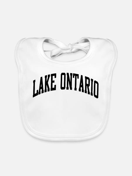 Lake Ontario Die Großen Seen Immer und Ewig - Baby Bio-Lätzchen - Weiß