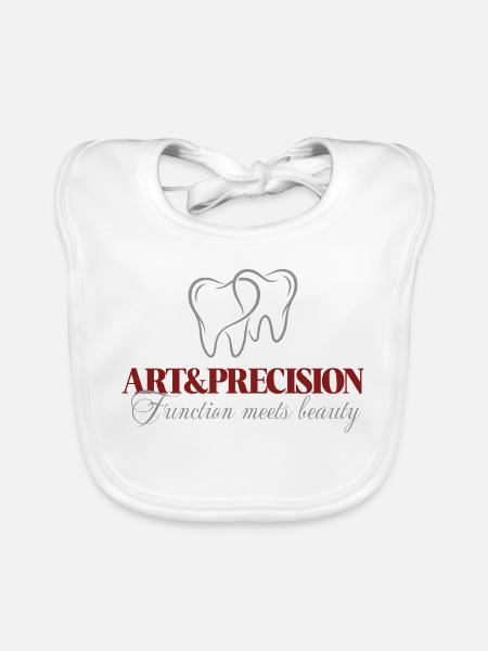 Art & Precision Dental - Function meets Beauty - Baby Bio-Lätzchen - Weiß