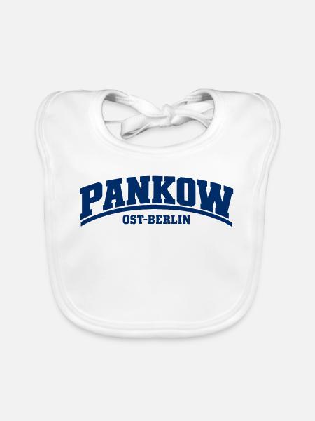 Pankow - Ost-Berlin - Bezirk - Deutschland - Baby Bio-Lätzchen - Weiß - Vorne