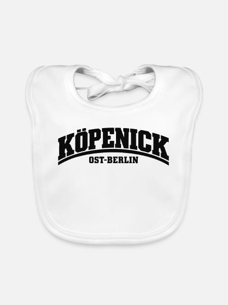 Köpenick - Ost-Berlin - Bezirk - Deutschland - Baby Bio-Lätzchen - Weiß - Vorne