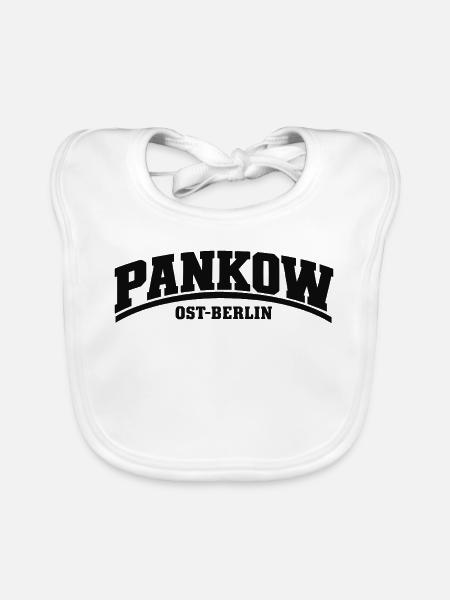 Pankow - Ost-Berlin - Bezirk - Deutschland - Baby Bio-Lätzchen - Weiß - Vorne