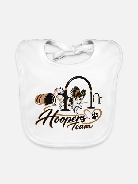 Hoop_kleinerHund - Baby Bio-Lätzchen - Weiß