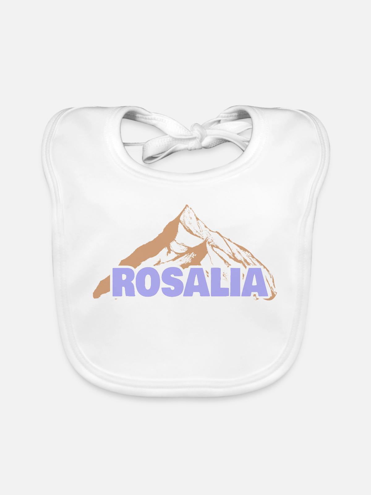 Spass Rosalia - Baby Bio-Lätzchen - Weiß - Vorne