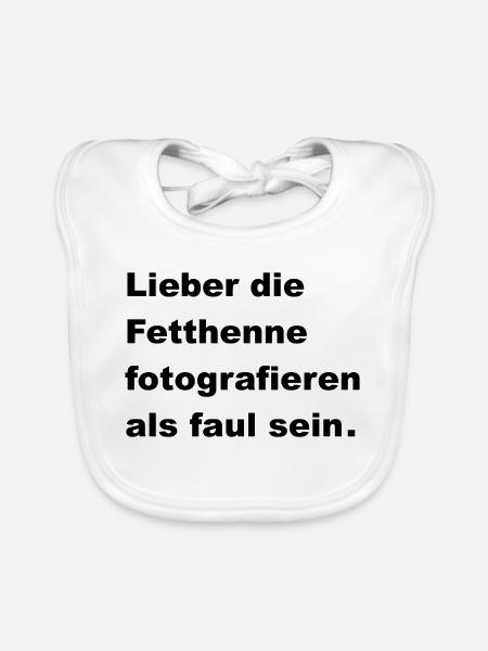 Lieber Fetthenne fotografieren - Baby Bio-Lätzchen - Weiß - Vorne