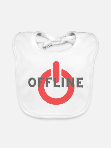 Offline - Baby Bio-Lätzchen - Weiß - Vorne