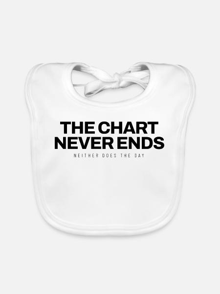 Arzt - The Chart Never Ends - Medizin - Baby Bio-Lätzchen - Weiß - Vorne