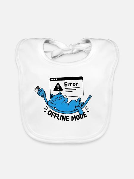 Offline-Modus / Trennung - Baby Bio-Lätzchen - Weiß - Vorne