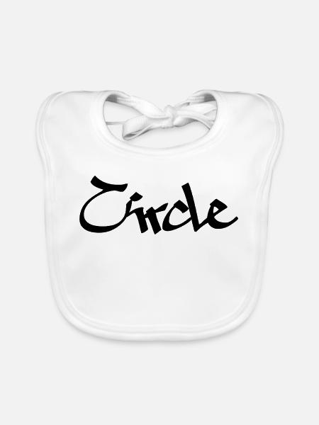 circle - Baby Bio-Lätzchen - Weiß - Vorne