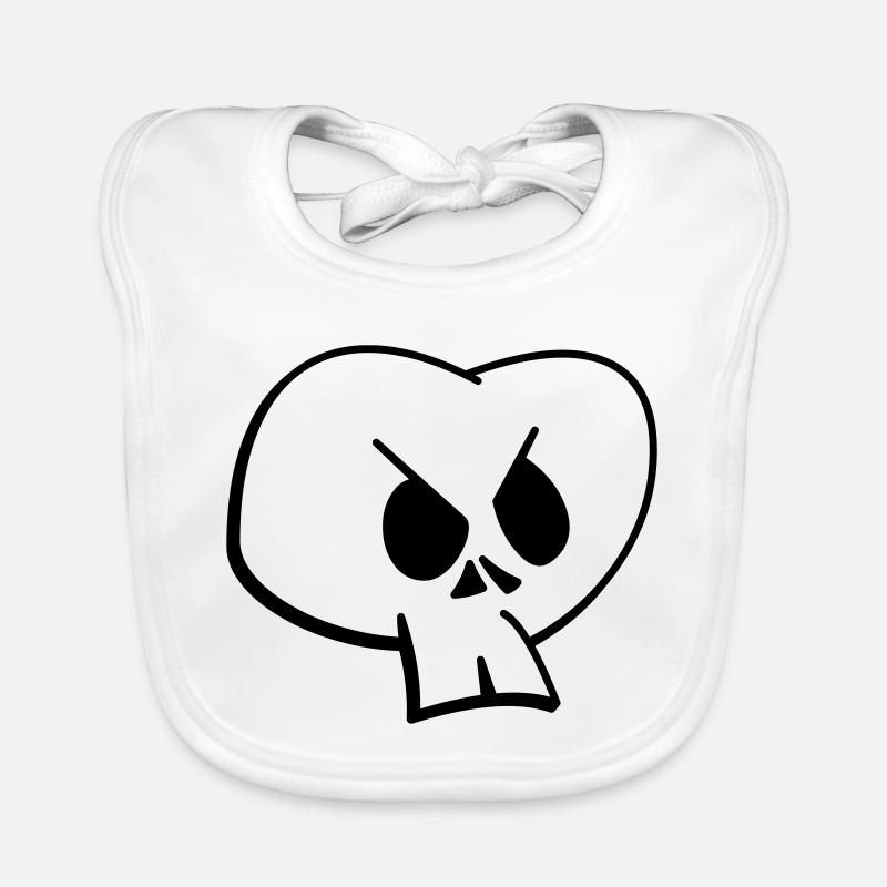 Skull II Bavoir bio Bébé