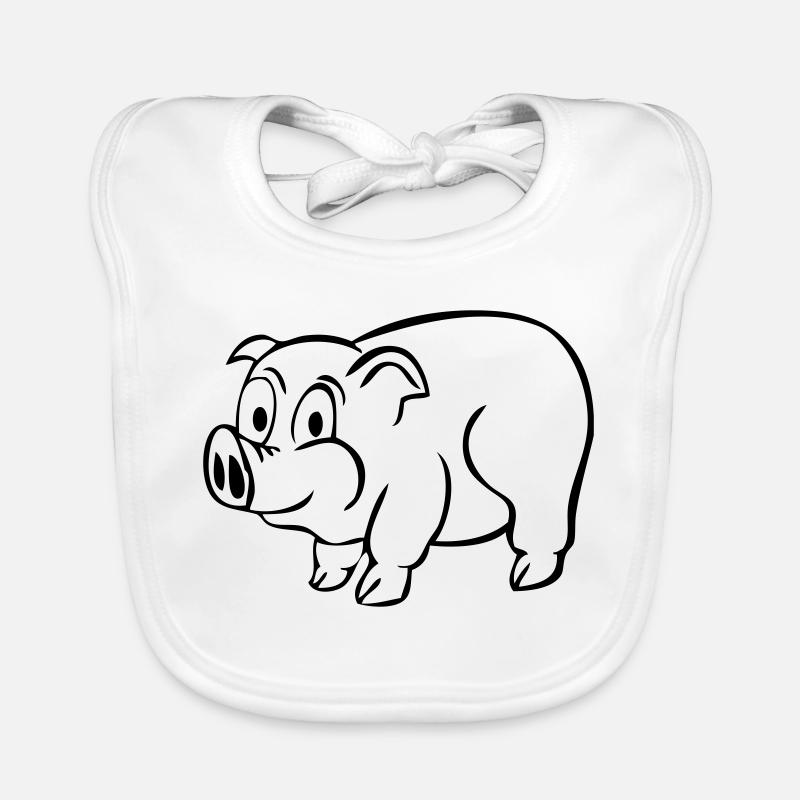 Glücksschwein Baby Bio-Lätzchen