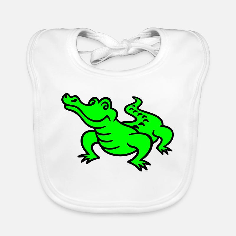 crocodile (a) Bavoir bio Bébé