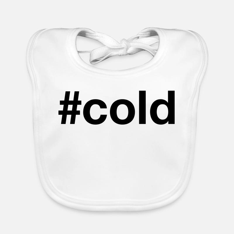 COLD hashtag kalt Baby Bio-Lätzchen