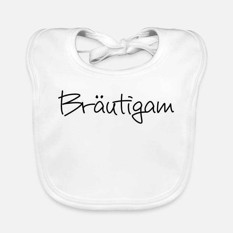 Bräutigam Junggesellenabschied Hochzeit Baby Bio-Lätzchen