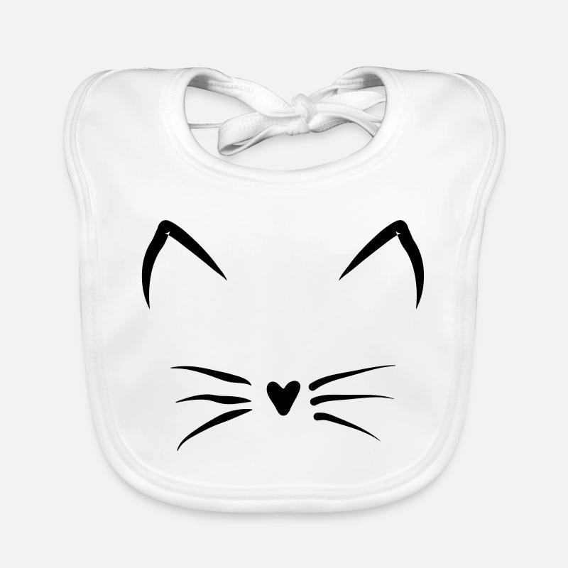 Katzengesicht Baby Bio-Lätzchen