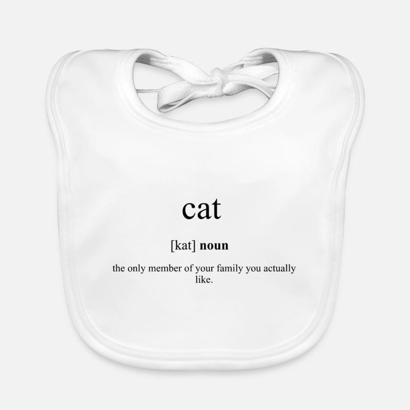 Cat (Katze) Definition Dictionary Baby Bio-Lätzchen
